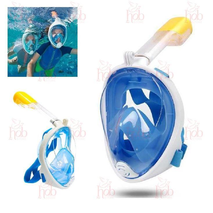 TaffSPORT Kacamata Renang Snorkeling Full Face Mask