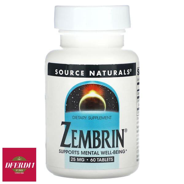 Source Naturals Zembrin 25 mg 30 Tablets