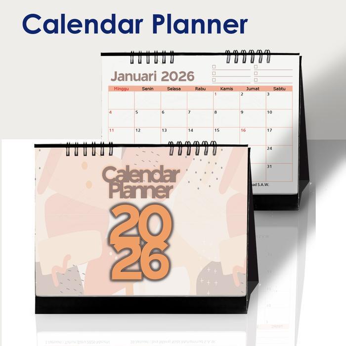 CALENDAR PLANNER NOTES 2026 CATATAN KALENDER MEJA RENCANA KERJA