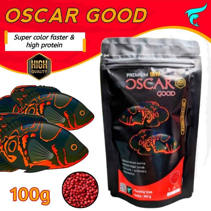 TERLARIS Pelet ikan oscar good isi 100gram pakan ikan oscar black oscar albino READY
