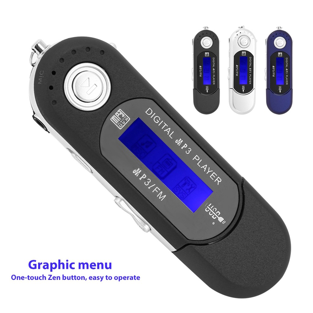 MP3 Player Portable USB MP3 Digital Music Player Music MP3 USB Player FM Radio Voice Memory Card