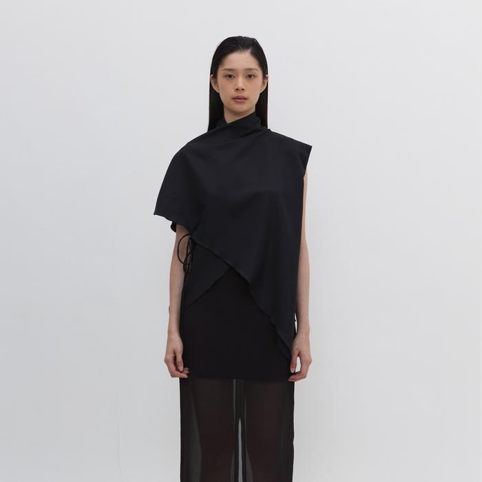 MORNINGSOL Pamme Wanita Blouse Wanita Bahan Twill Potongan Longgar - Hitam | Blouse Wanita - Black