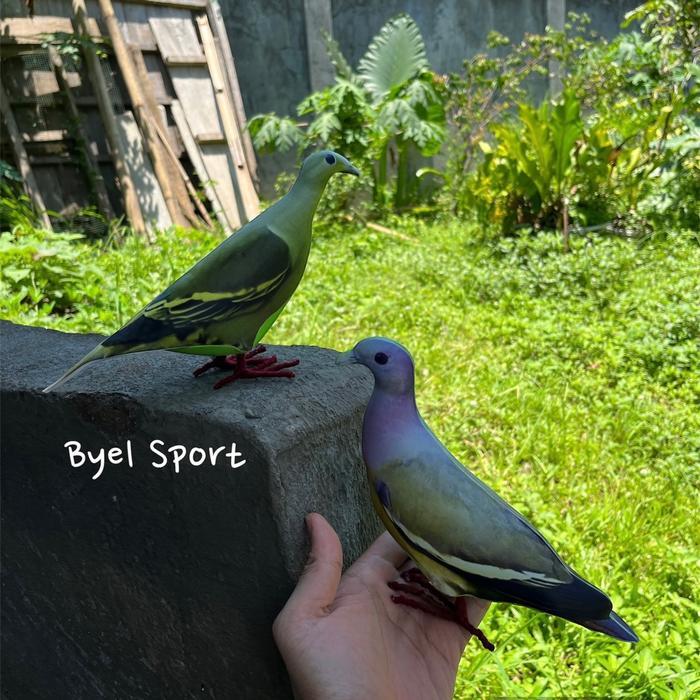 PAKET SEPASANG PATUNG BURUNG PUNAI GADING & PUNAI HIJAU JANTAN