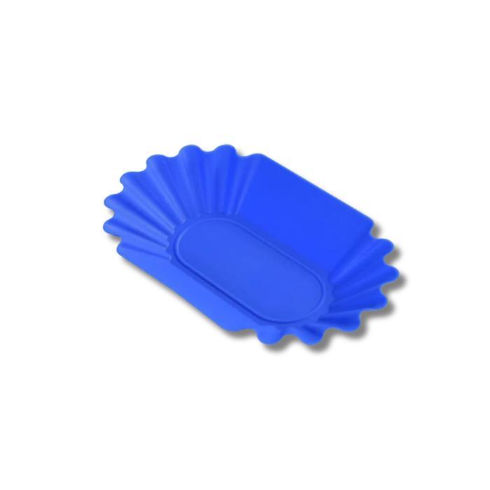 Baki Sampel Biji Kopi untuk Cupping, Tempat Green Bean Plastik Biru 22x13 cm