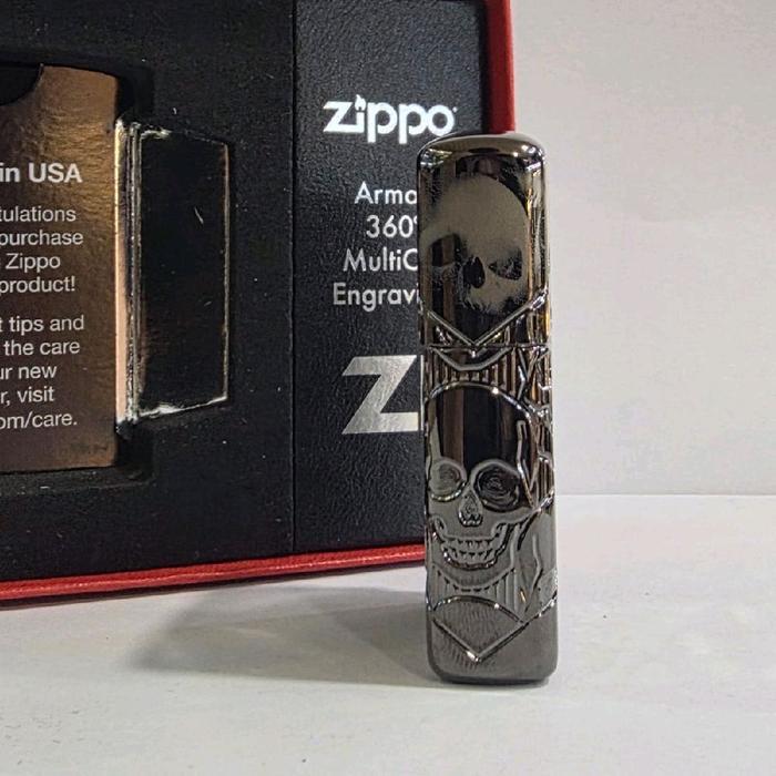 Zippo Amor 360 Mutlicut Skull Design 4 Sisi 46751