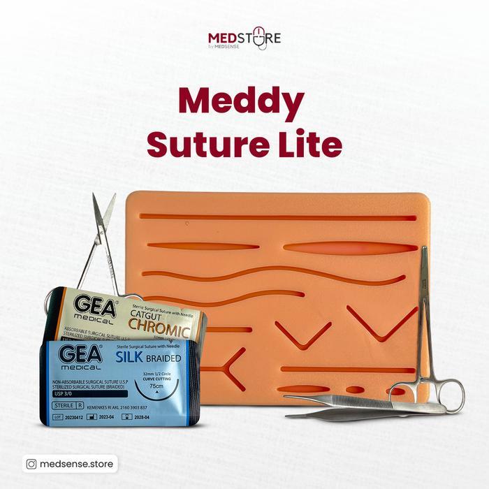 Meddy Suture Kit hecting set hecting kit - latihan jahit luka