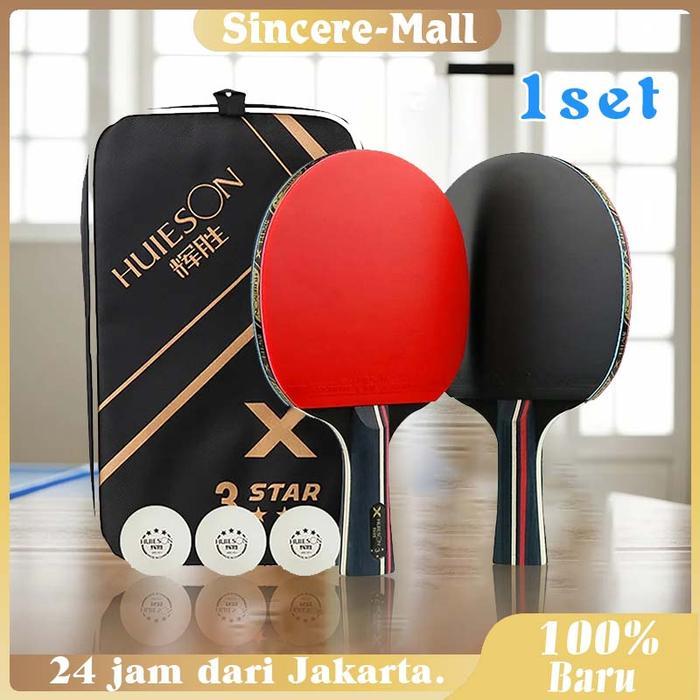 HUISHENG Pingpong Tenis Meja Set / Bat Tenis Meja Original / Pingpong Bat