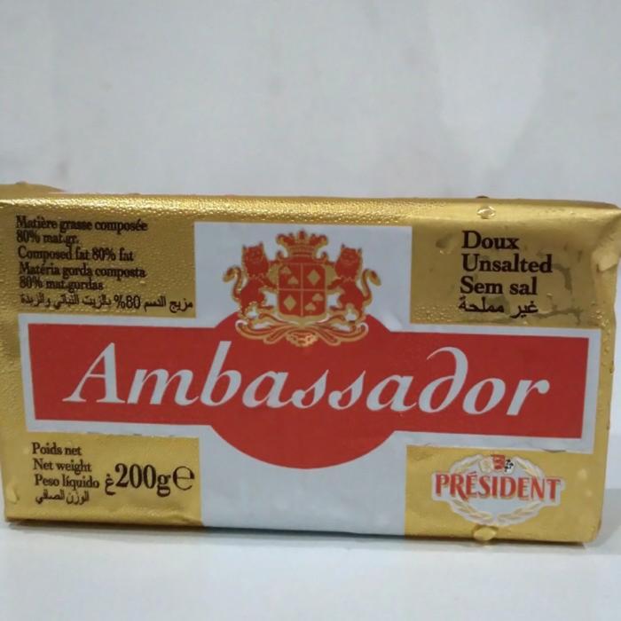 Ambassador Butter Unsalted 200 gr