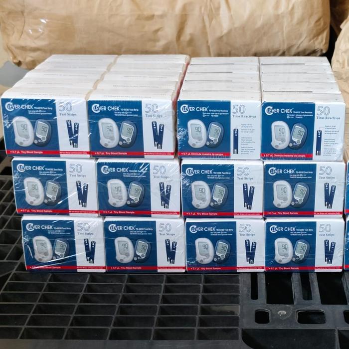CLEVER CHEK STRIP CEK GULA DARAH TUBE ISI 50 CLEVER CHECK TD-4230 ED. 07/2027