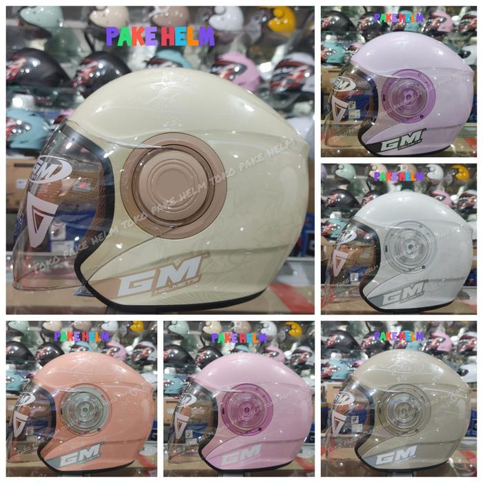 HELM HIJAB GM POP ANTI PUSING CEPOL WANITA ORIGINAL