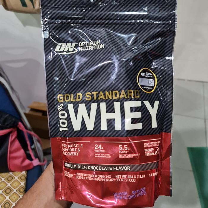PROMO! OPTIMUM NUTRITION GOLD STANDARD WHEY 1LB ON WGS susu fitness protein