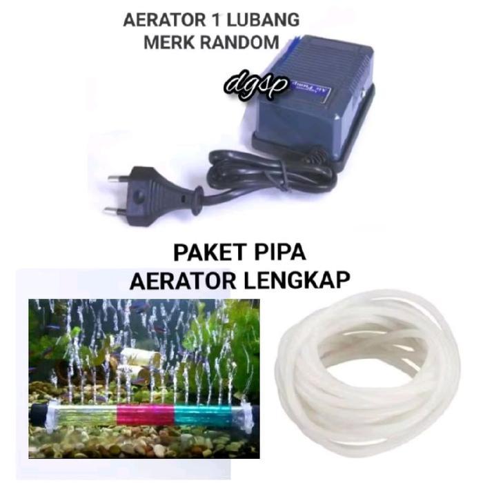 Pet Domestic - Paket Pipa Aerator Selang Dan Mesin Aerator Aquarium Lengkap