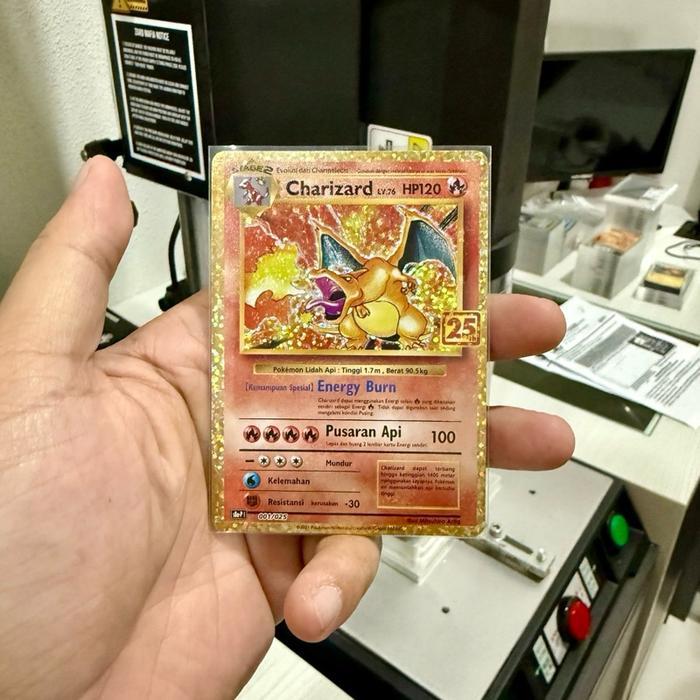 Charizard 25th anniversary INDO PROMO ADA DENT 1 kartu POKEMON tcg card set japan japanese/ english/