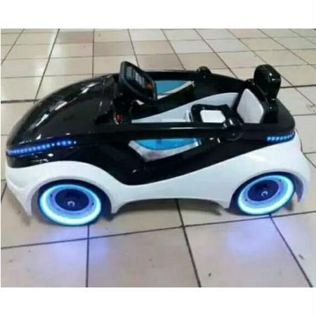 Ready Mainan Mobil Aki Anak Apple Car Pliko Modern Lampu Menyala