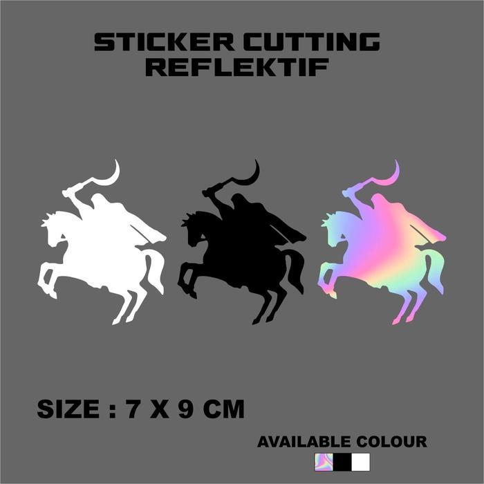 TERMURAH Sticker Cutting Kuda Perang/Berkuda CR, Sticker Motor, Mobil Dan Helm Viral Tiktok Keren