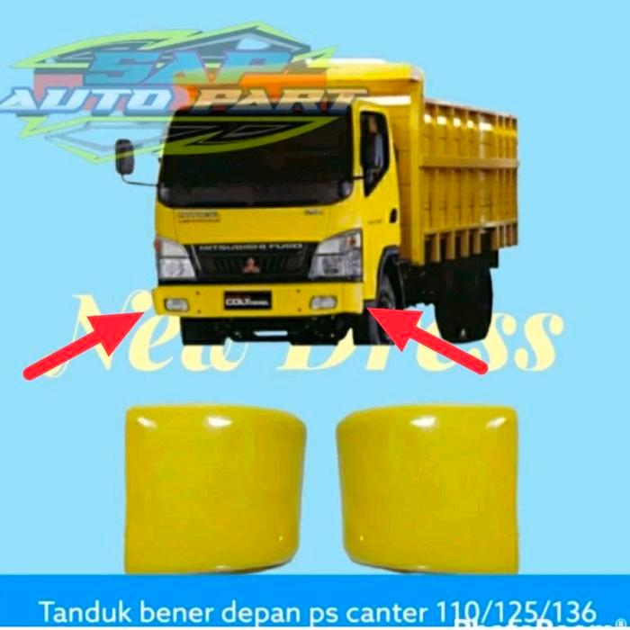 TANDUK BEMPER DEPAN PS CANTER 110 125 136 SEPASANG ADA HITAM ADA KUNING ASLI