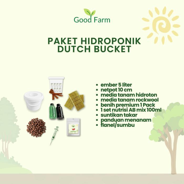Josjismatt_ Goodfarm - Paket Hidroponik Dutch Bucket Brokoli