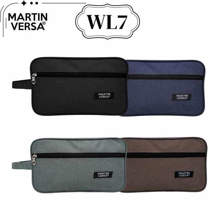 Martinversa WL7 Pouch Kosmetik Unisex Pria Wanita Kanvas Nylon