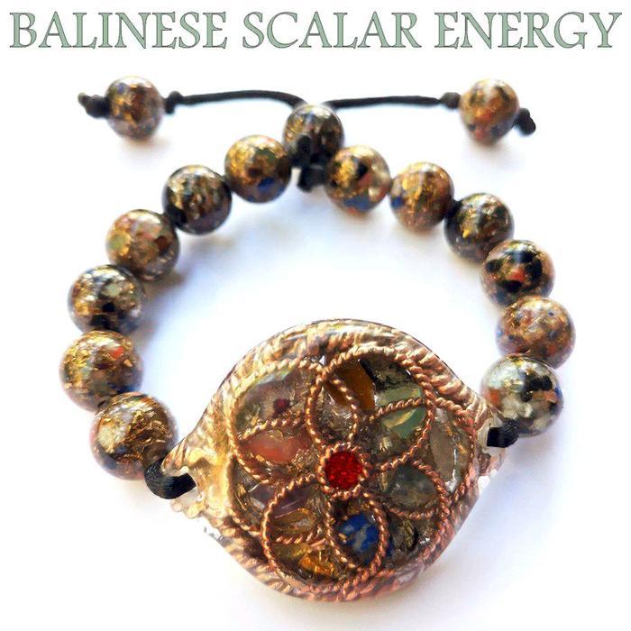 PROMO GELANG BIO G BUSTER 7 CAKRA ORGONITE SCALAR ENERGY WITH FLOWER OF LIFE BISA GRAB