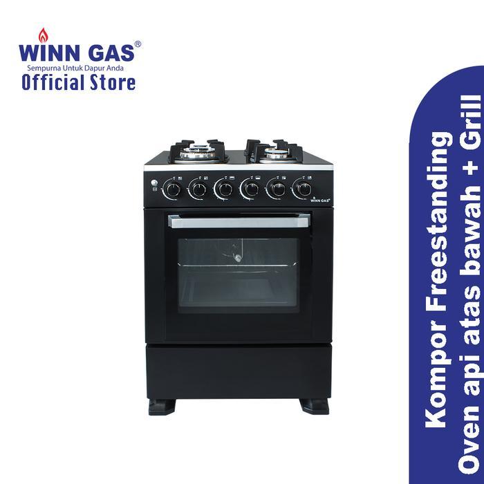 Winn Gas Kompor Freestanding + Oven Grill W5090A - Hitam