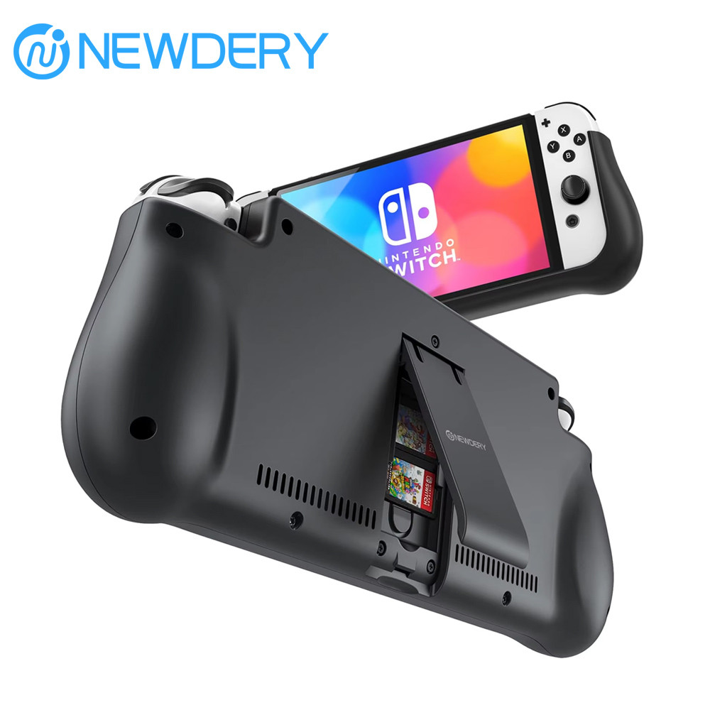 NEWDERY External Battery Station for Nintendo Switch&OLED Portable Charger Case with Quick Charge 2