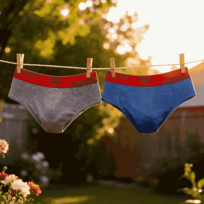 Dalam Pria Hicoop Celana Dalam Pria Hicoop 2 Pcs Brief Sport Soft Cotton HBKL-SP522 Halus Lembut - S