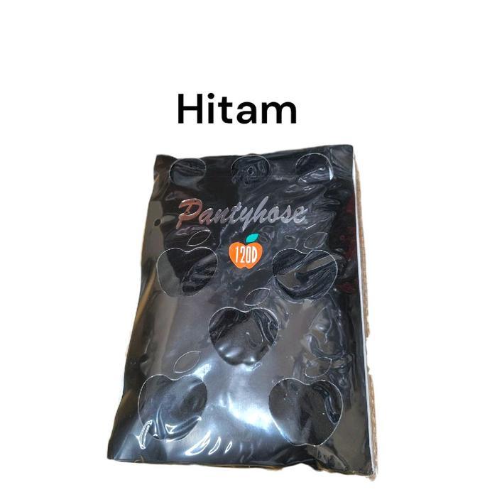 Stoking Tebal Polos Warna Kulit Hitam Abu Putih Elastis Halus - Hitam