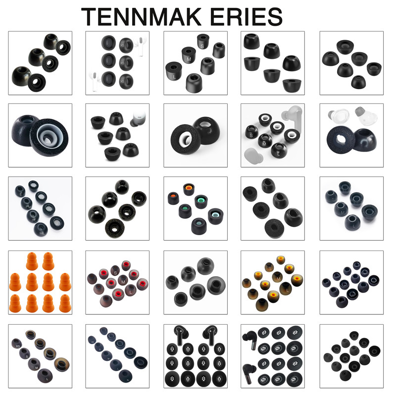 TENNMAK Memory Foam Eartips Compatible with Soundcore P40i & Sport X20 / DENON PerL / Denon PerL Pro