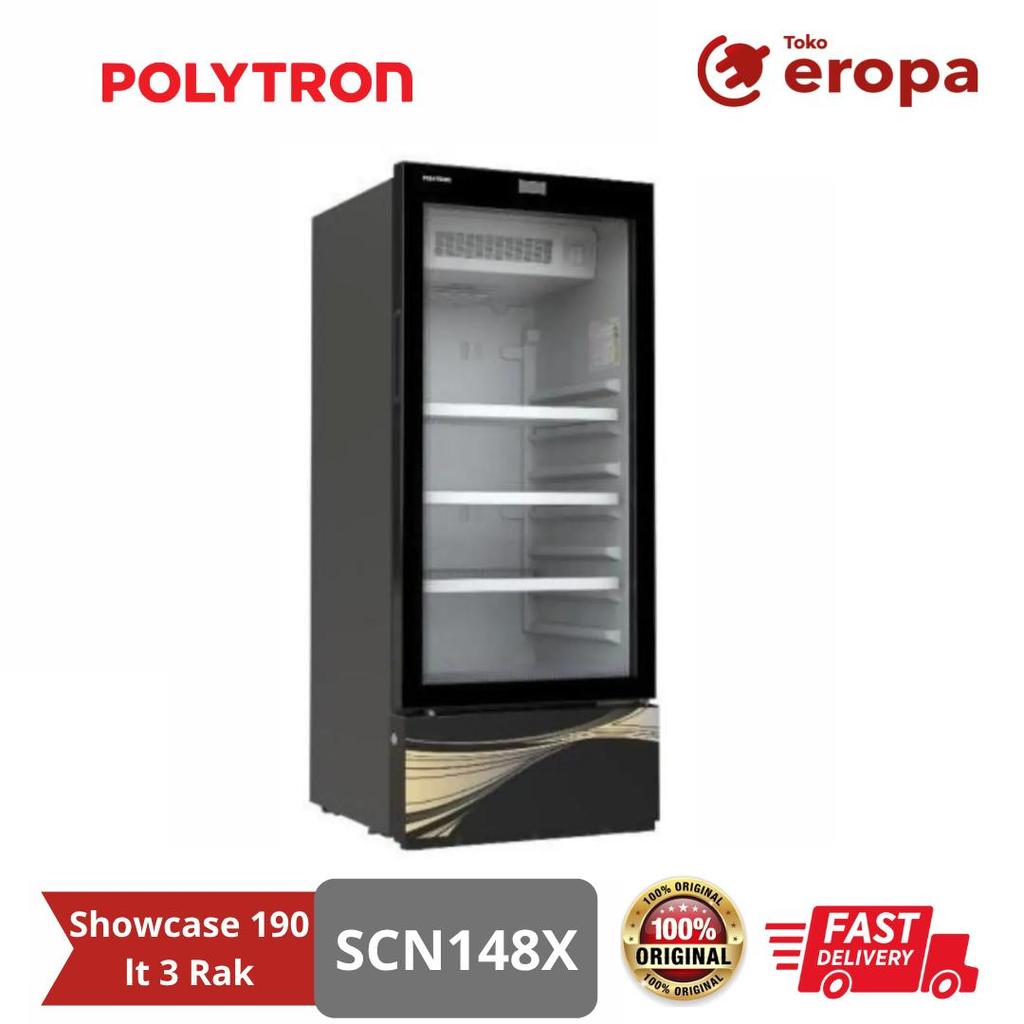 Showcase 190 lt 3 Rak Polytron SCN148X