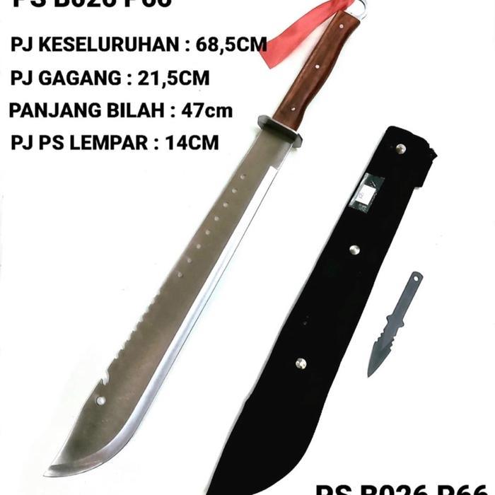 DISKON Pisau Besar Berburu / Pisau Berkebun / Pisau Hutan Survival Outdoor