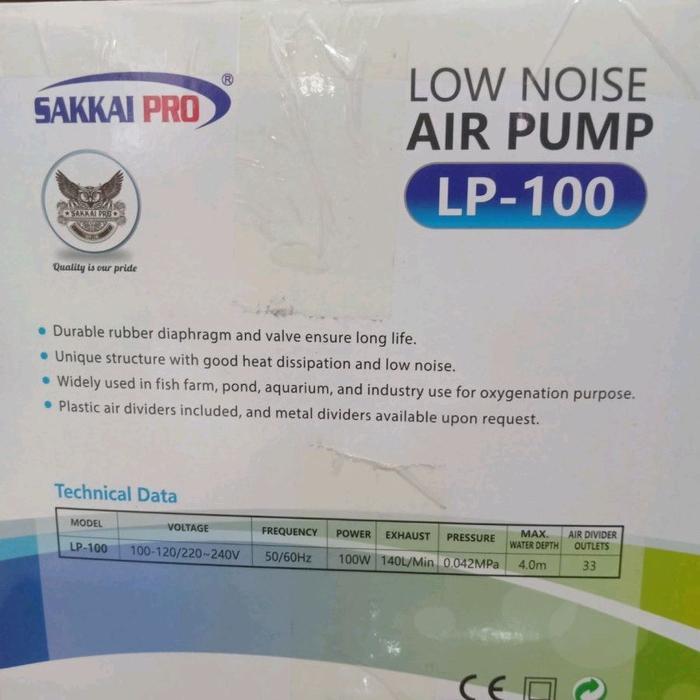 Sakkai Pro LP-100 Pompa Udara Kualitas Tinggi dengan Teknologi Jepang dan Hemat Energi