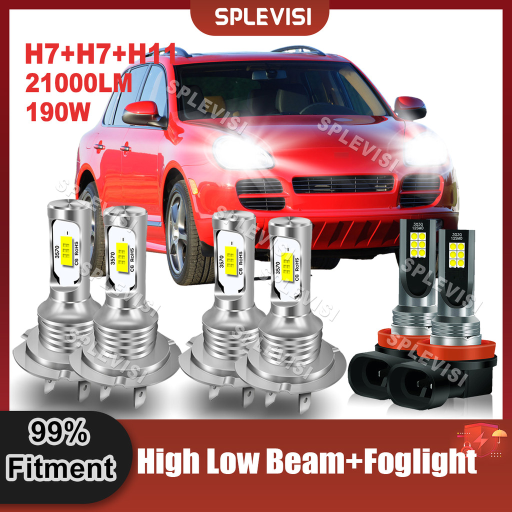 Automobile LED Headlight H7+H7+H11High Beam Low Beam Foglight Combo