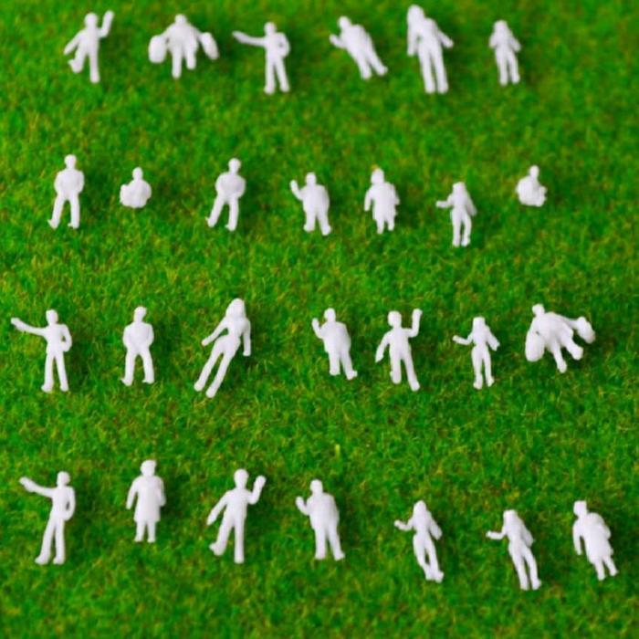 Maket Miniatur Orang Manusia Mini 18mm - Bentuk Random