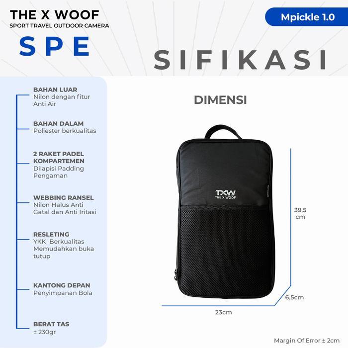 The X Woof Mpickle-To Tas Raket Pickleball Pickle Ball