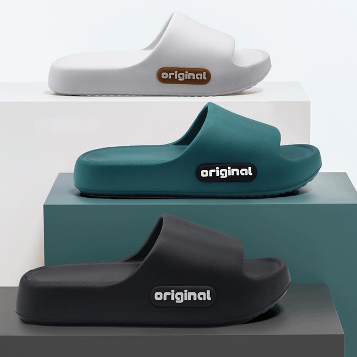 Sandal Tebal Anti-Selip Baru Untuk Pria Dan Wanita Yang Nyaman Digunakan Di Dalam Dan Di Luar Diskon