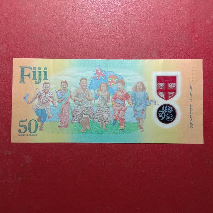 Uang Polimer Fiji 50 Dolar Peringatan 50 Tahun Kemerdekaan 2020