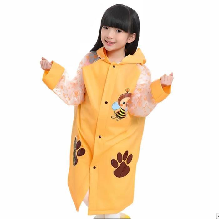 Axio Kids - Jas Hujan Terusan Anak Lucu Dan Imut Dengan Tas Belakang/Ada Ransel Dengan Warna Biru