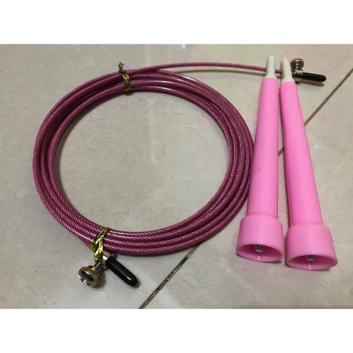 PREMIUM Skipping Swift Jump Rope (WARNA PINK) /Skipping/TRX/Dumbell/LP