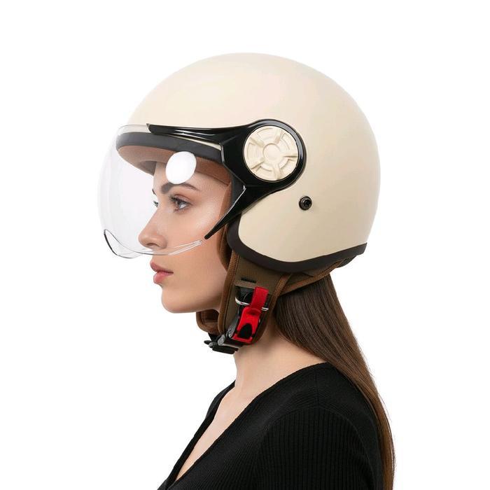 Helm Hijab Cargloss Kw Retro Pilot Mirip Cargloss Perlindungan Maksimal Busa Empuk Standar Keamanan