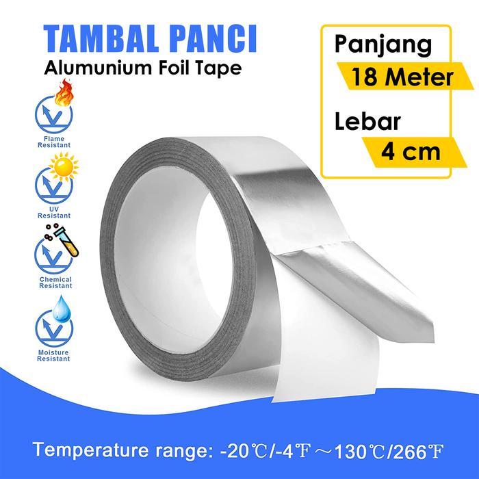 Lem Tambal Panci / Lakban Solatape Aluminium Penambal Panci Wajan / Aluminium Foil Tape Tambal Panci