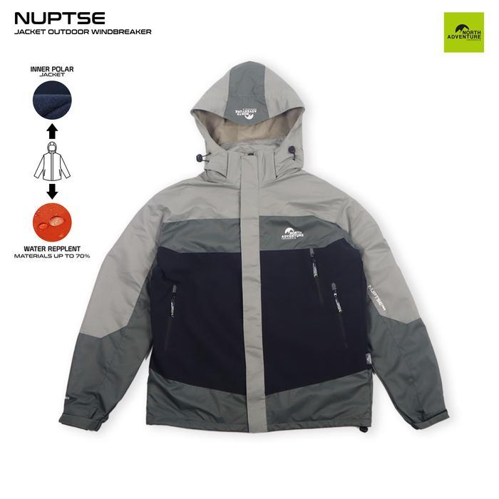 North Adventure Jaket Parasut Waterproof Nuptse.02