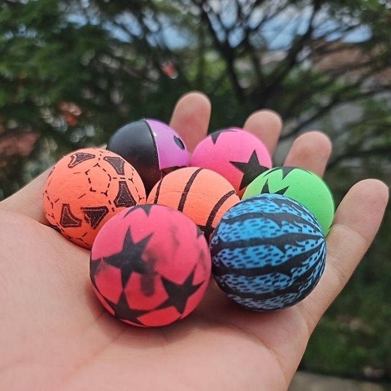 bola bekel besar 4cm corak / beklen / mainan bola bekel / mainan tradisional