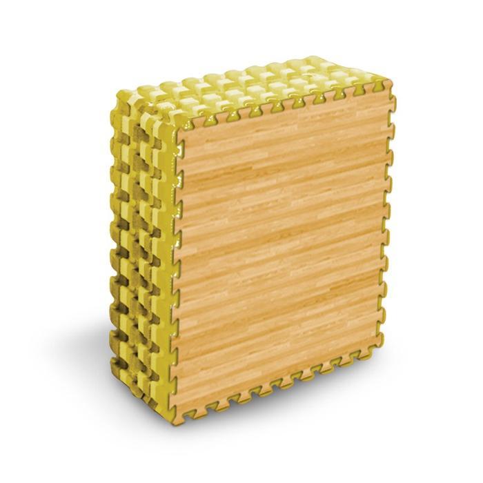 Image Toys Edumat Karpet Matras Evamat Puzzle Tikar Wood Gigi Kecil Karpet Polos [8 Lbr] Pasti Ori