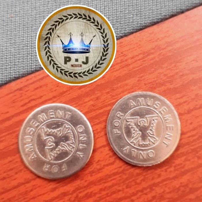 PJ - Coin Meja Billiard Bekas Uk. 23.6mm 50 pcs GROSIR