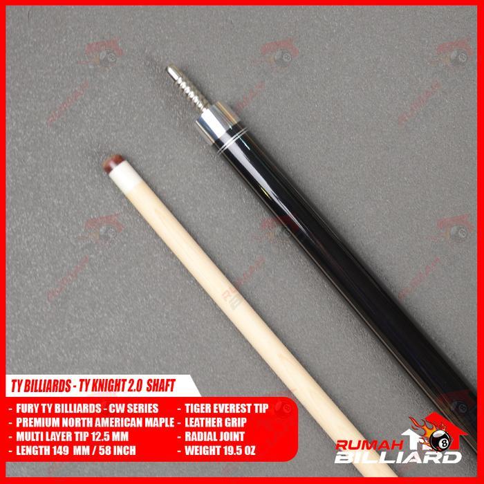 Stick Billiard - Billiard Cue - TY CW-4 - White - TY Knight 2.0 Low Deflection