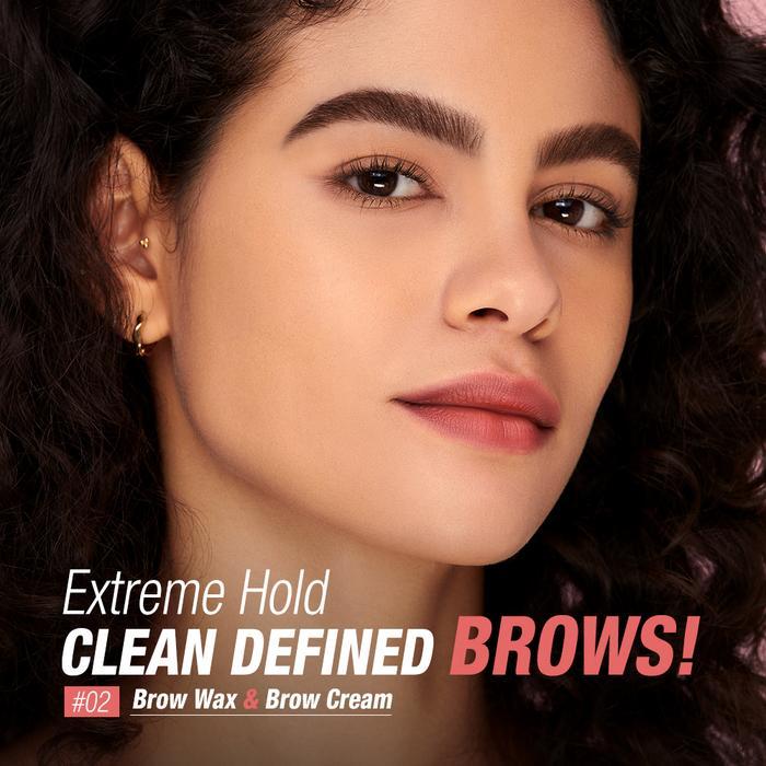 TERLARIS O.TWO.O 2-in-1 Eyebrow FLUFF SHAPING BROW WAX & BROW CREAM 3D WildEyebrows 65g