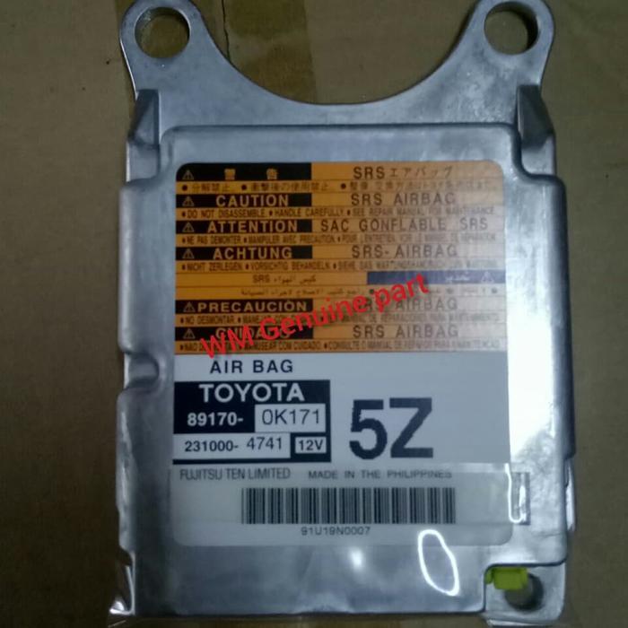 MODUL AIRBAG ECU AIRBAG TOYOTA INNOVA HILUX 2012 89170-0K171 OK.