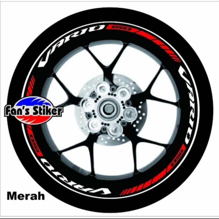 "New" cutting stiker lis roda motor vario 110 125 150,velg vario murah - mer