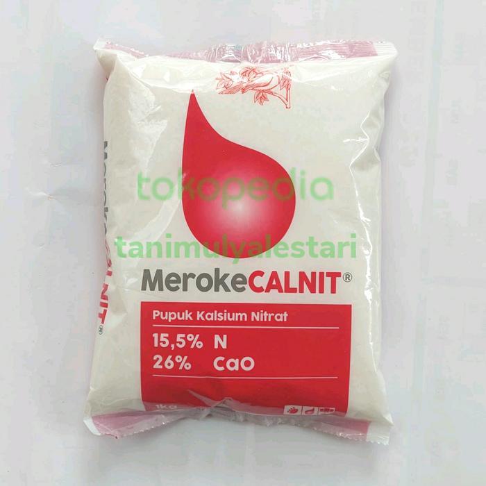 BISA COD pupuk Calnit Meroke 1kg, N15,5% CaO26%, cegah Rontok buah, ORI