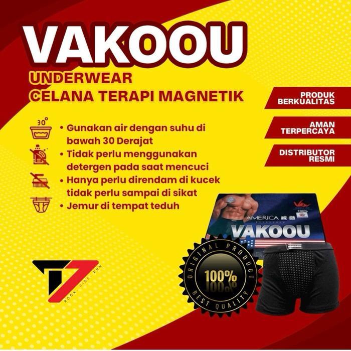 NEW CELANA DALAM KESEHATAN PRIA VAKOOU / CELANA BOXER KESEHATAN PRIA / VAKOU CD BOXER TERAPI